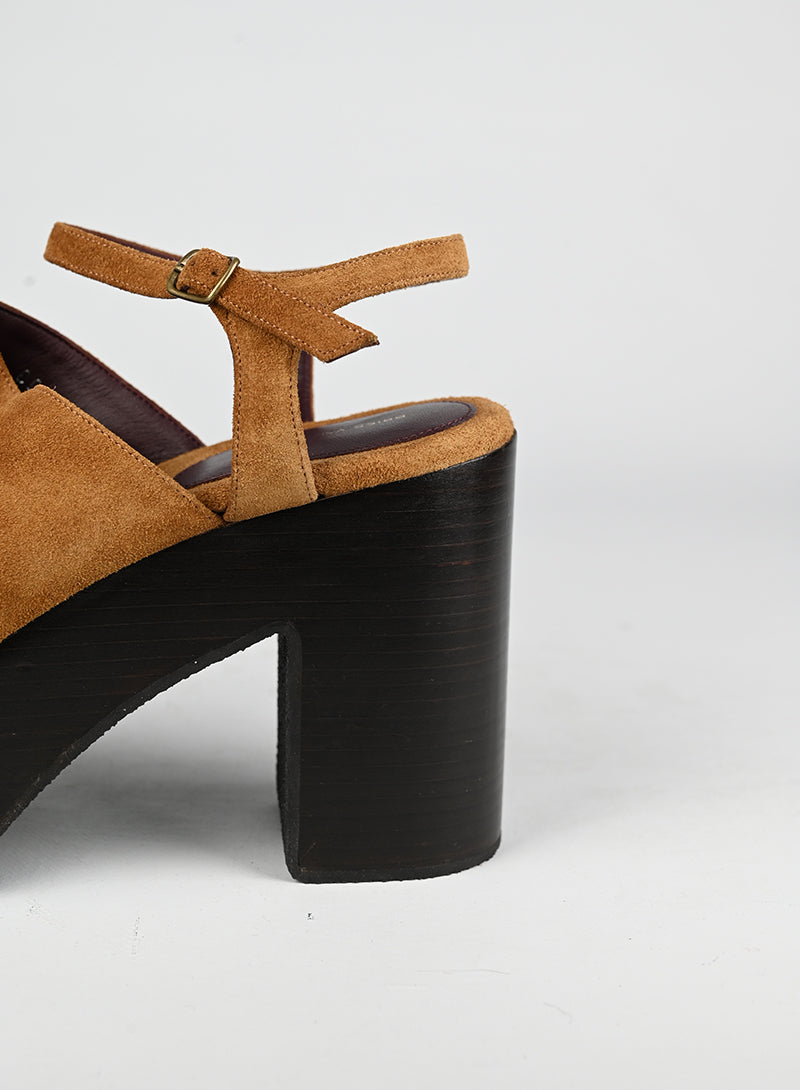 Dries Van Noten Scarpe con zeppa cognac - N. 39 ½
