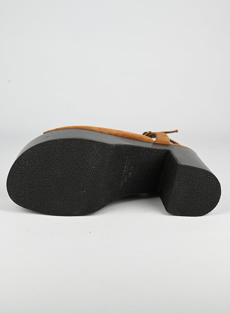 Dries Van Noten Scarpe con zeppa cognac - N. 39 ½