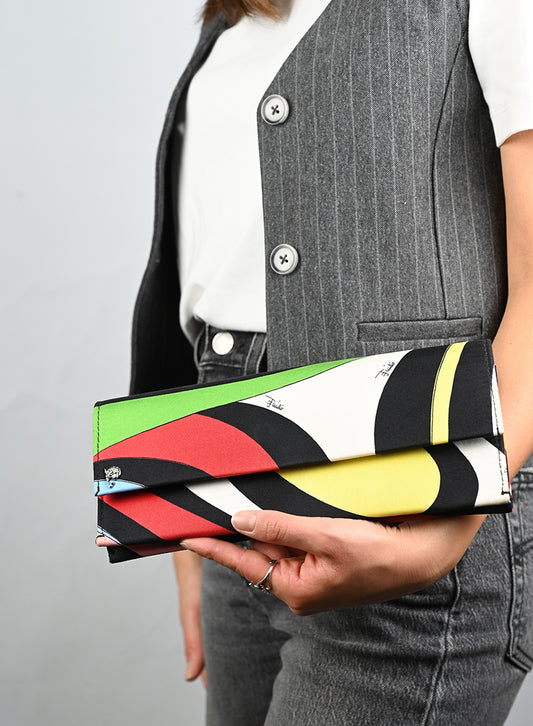Emilio Pucci Pochette in tessuto multicolor