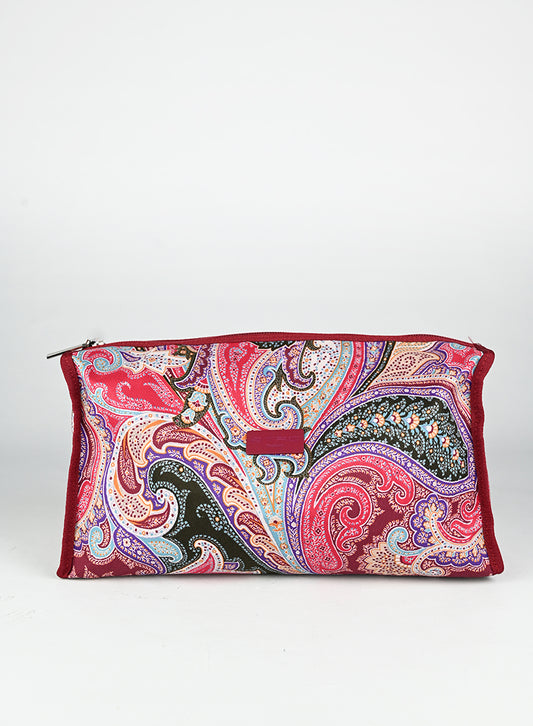 Etro Beauty case Paisley in tessuto rosa