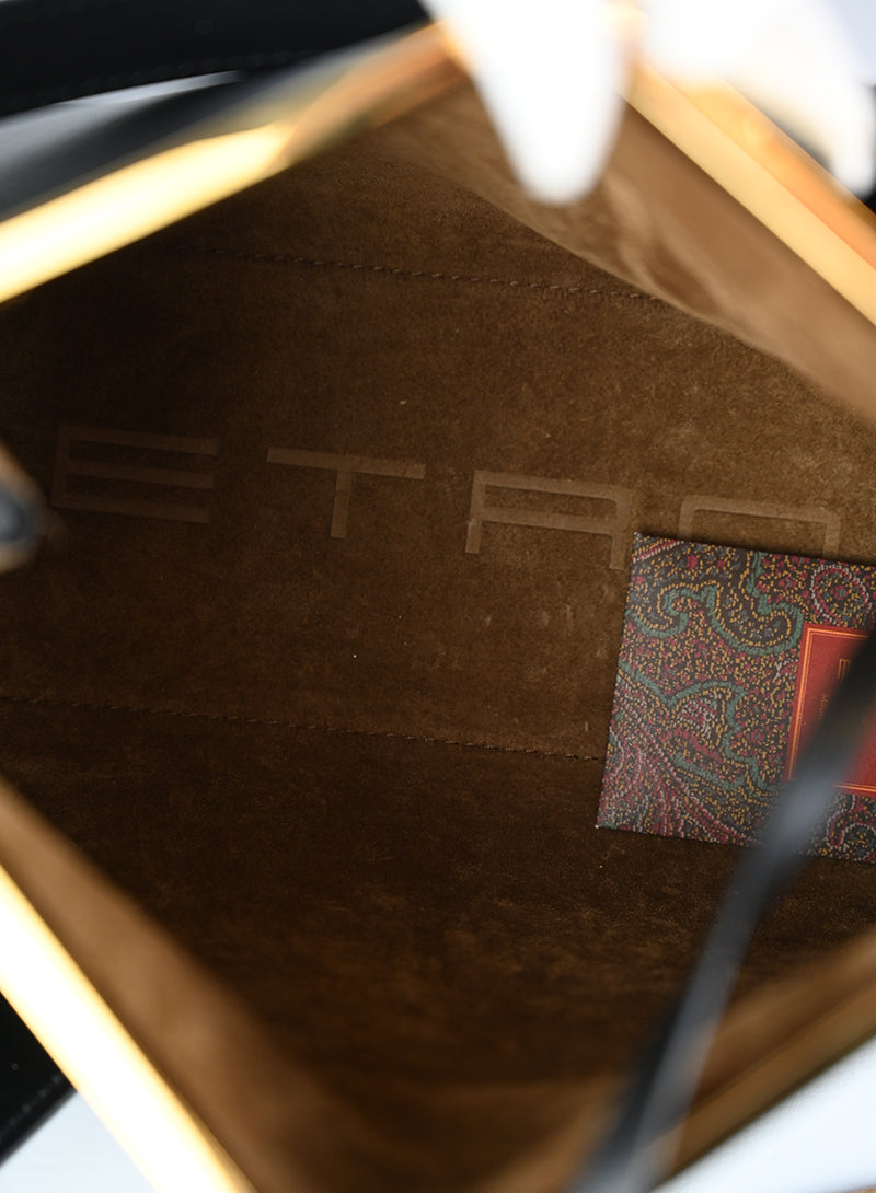 Etro Borsa in pelle nera