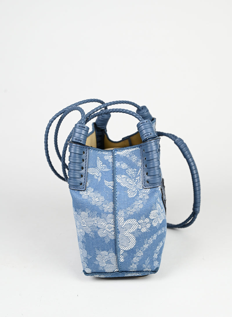 Etro Borsa a secchiello in denim azzurro -  lesleyluxuryvintage