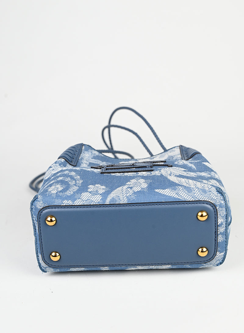 Etro Borsa a secchiello in denim azzurro -  lesleyluxuryvintage