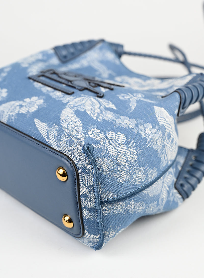 Etro Borsa a secchiello in denim azzurro -  lesleyluxuryvintage