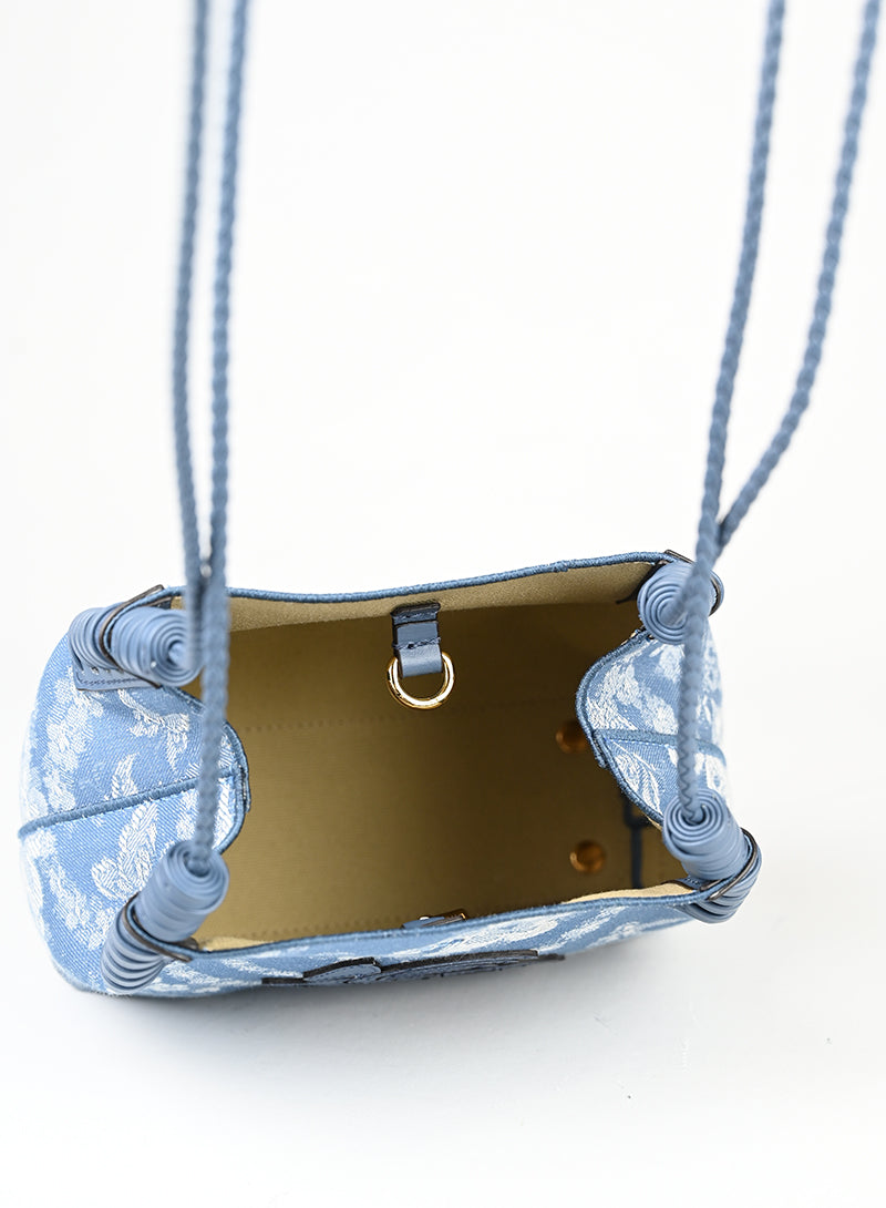 Etro Borsa a secchiello in denim azzurro -  lesleyluxuryvintage