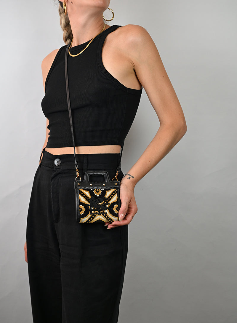 Etro Borsa mini Love Trotter in tessuto