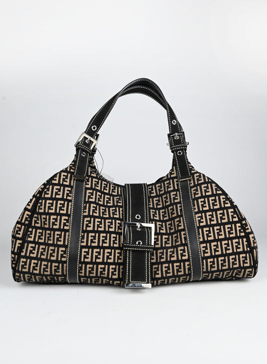 Fendi Borsa Trapeze Zucca in canvas