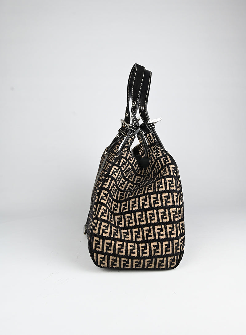 Fendi Borsa Trapeze Zucca in canvas