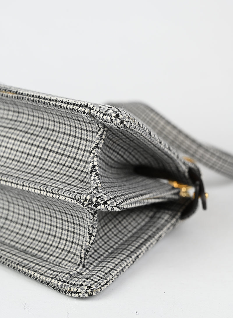 Fendi Borsa Peekaboo Pied de puole grigia