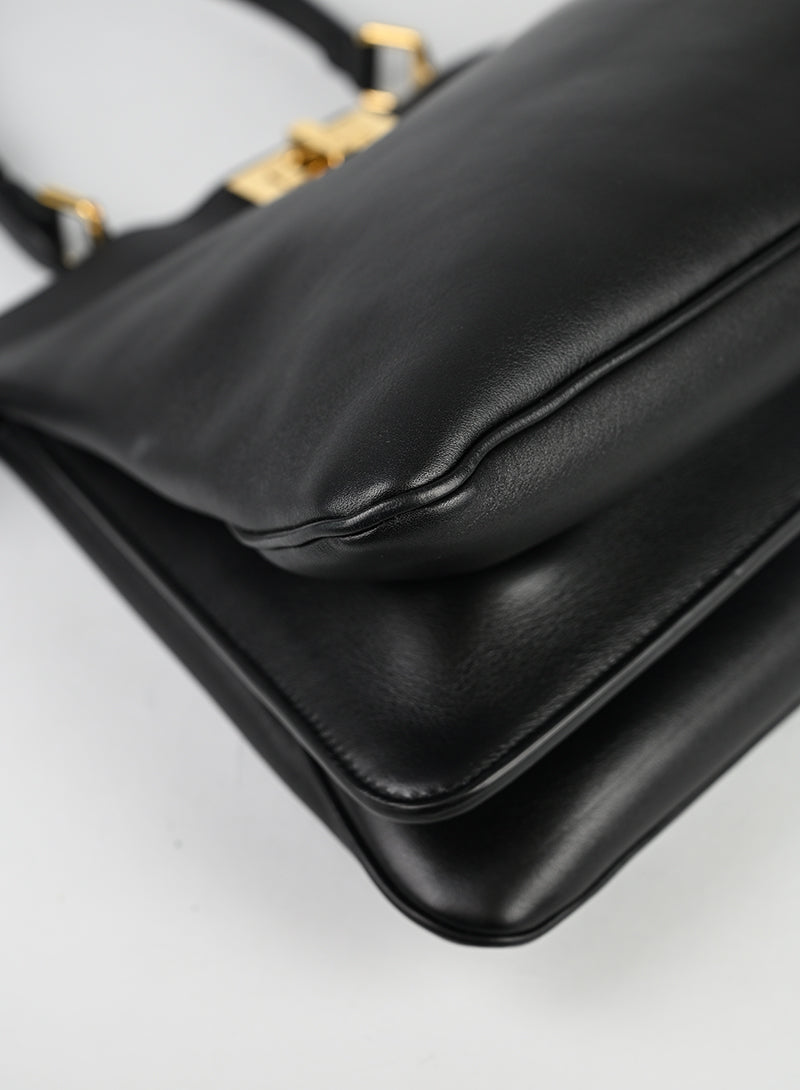 Fendi Peekaboo ISeeU Media in pelle Nera