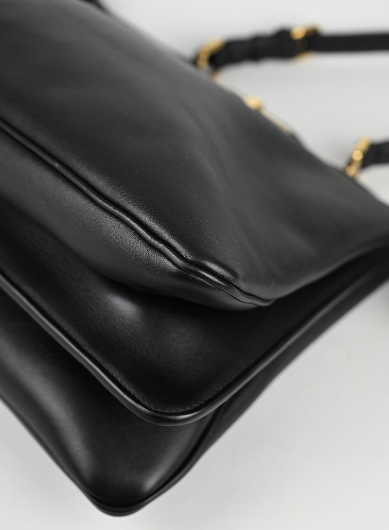 Fendi Peekaboo ISeeU Media in pelle Nera