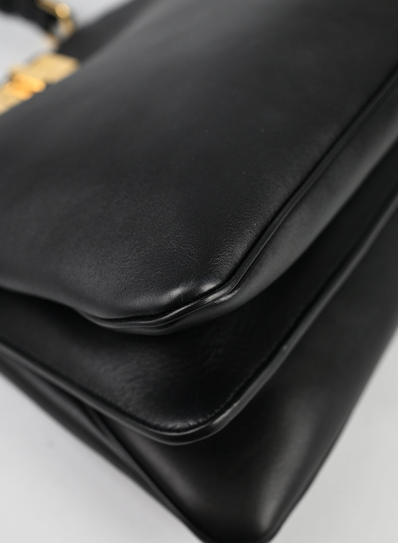 Fendi Peekaboo ISeeU Media in pelle Nera