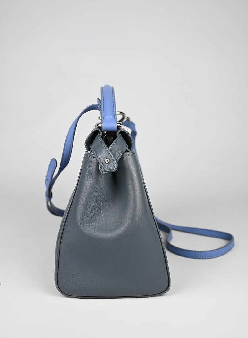 Fendi Peekaboo Mini in Pelle Avio