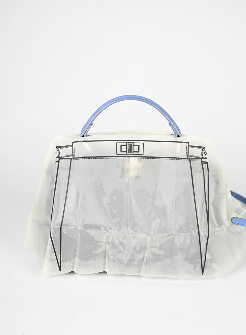 Fendi Peekaboo Mini in Pelle Avio