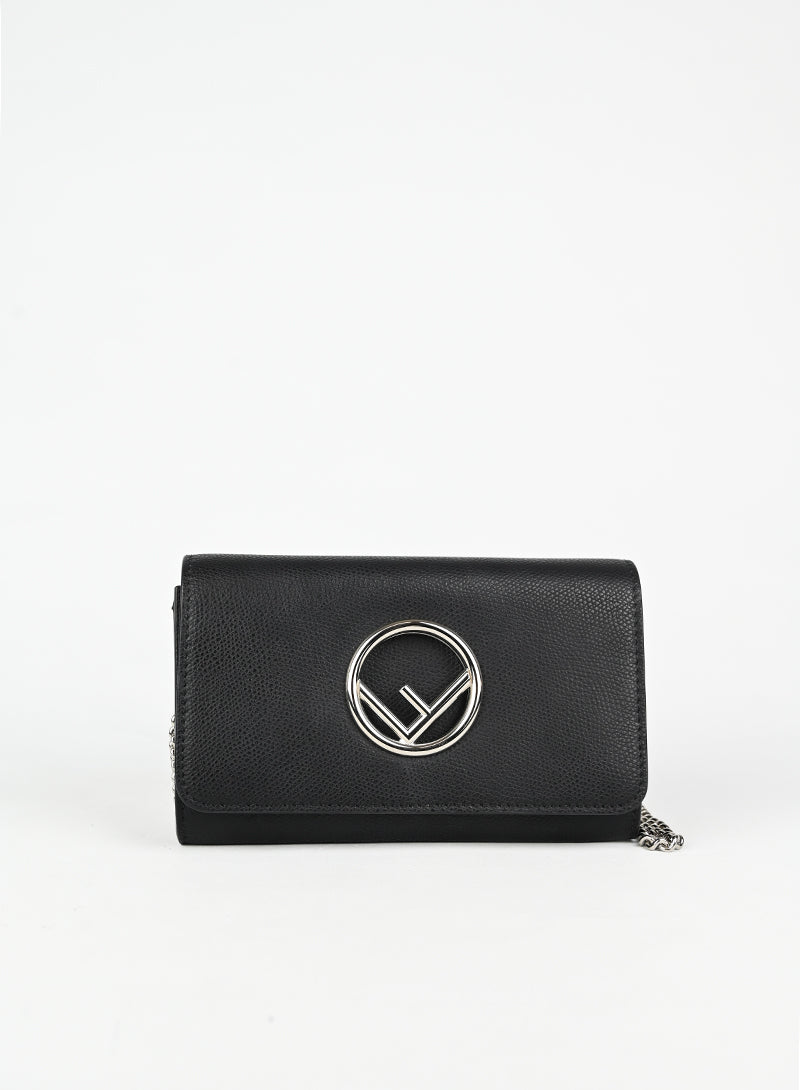 Fendi Borsina Kan Woc in pelle nera -  lesleyluxuryvintage