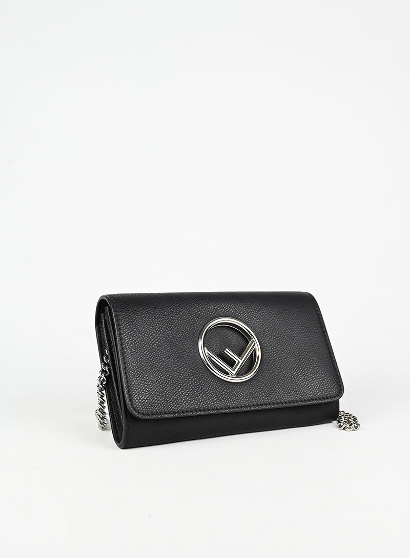 Fendi Borsina Kan Woc in pelle nera -  lesleyluxuryvintage