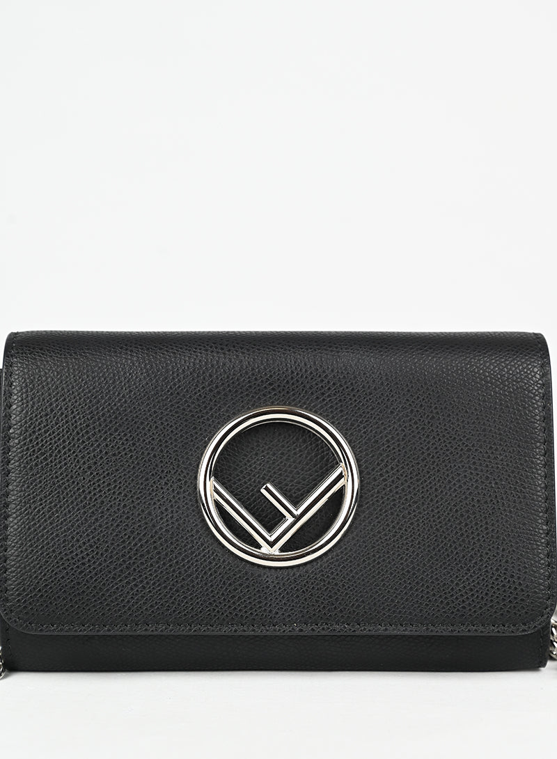 Fendi Borsina Kan Woc in pelle nera -  lesleyluxuryvintage