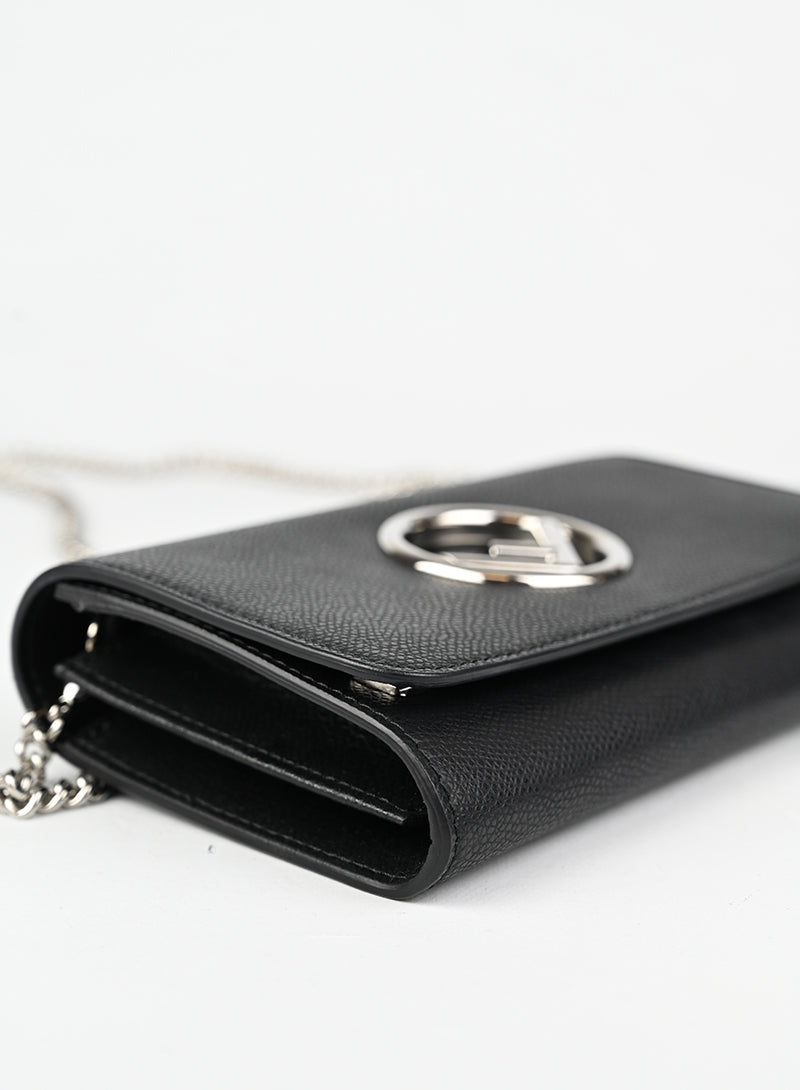 Fendi Borsina Kan Woc in pelle nera -  lesleyluxuryvintage