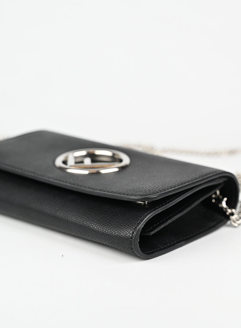 Fendi Borsina Kan Woc in pelle nera -  lesleyluxuryvintage