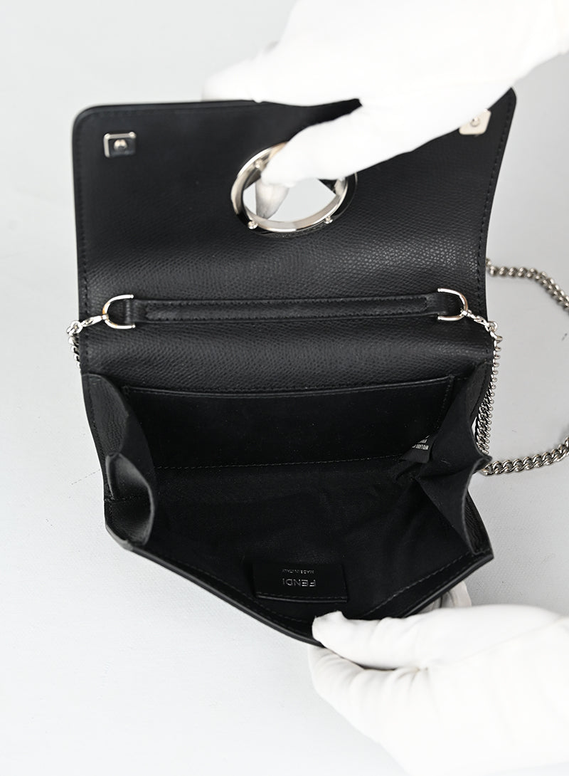 Fendi Borsina Kan Woc in pelle nera -  lesleyluxuryvintage