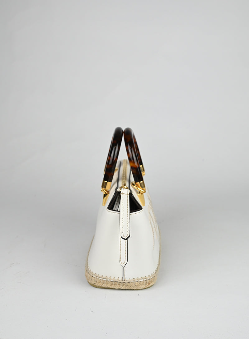 Fendi Borsa By the Way mini in pelle bianca