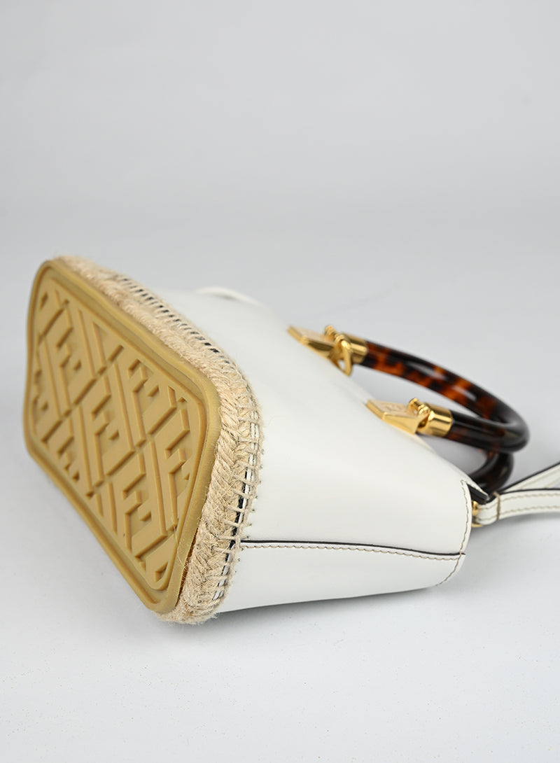 Fendi Borsa By the Way mini in pelle bianca
