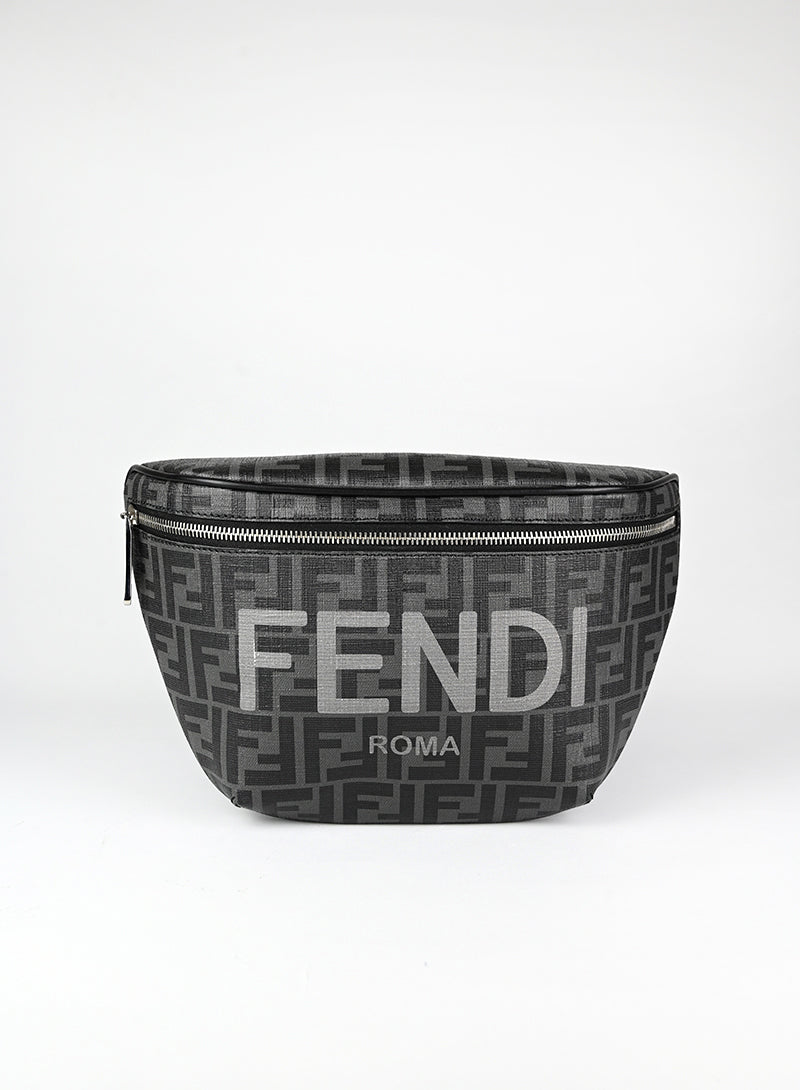 Fendi Marsupio grigio con logo