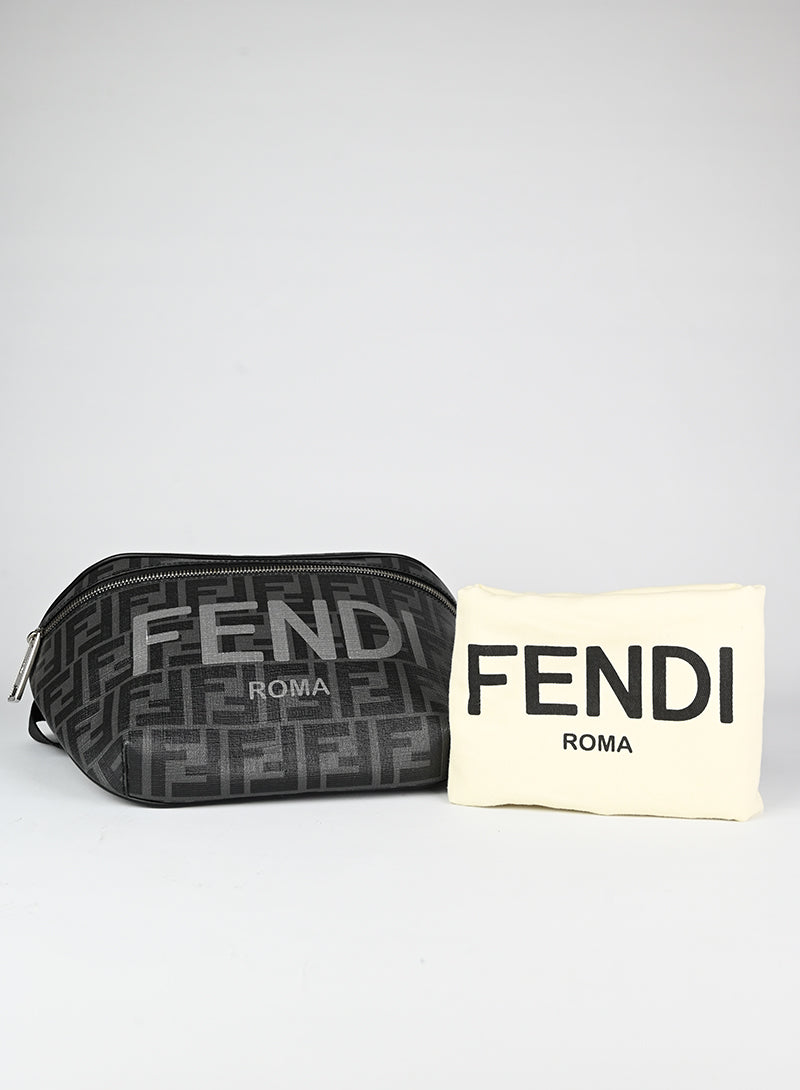 Fendi Marsupio grigio con logo