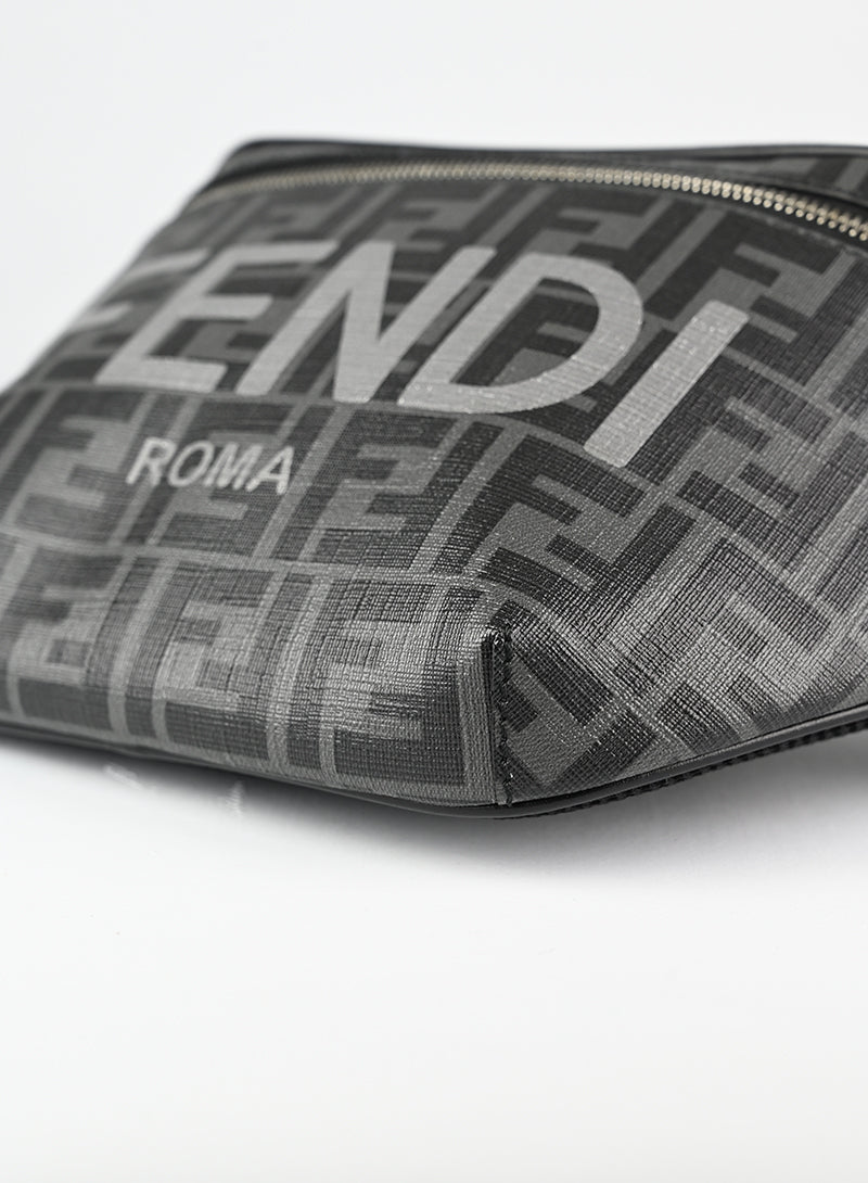 Fendi Marsupio grigio con logo