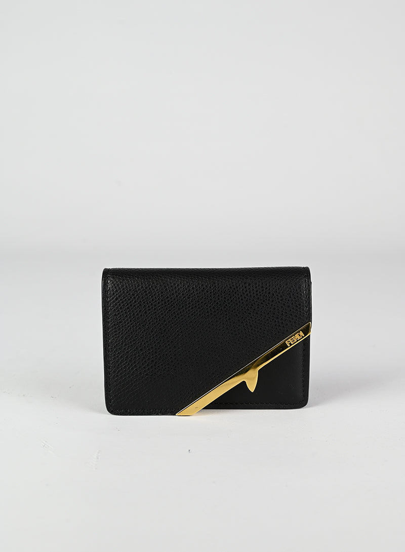 Fendi Portacarte in pelle nero