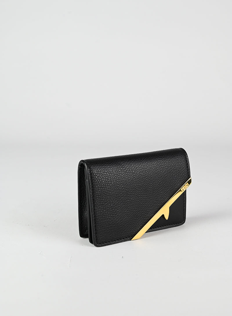 Fendi Portacarte in pelle nero