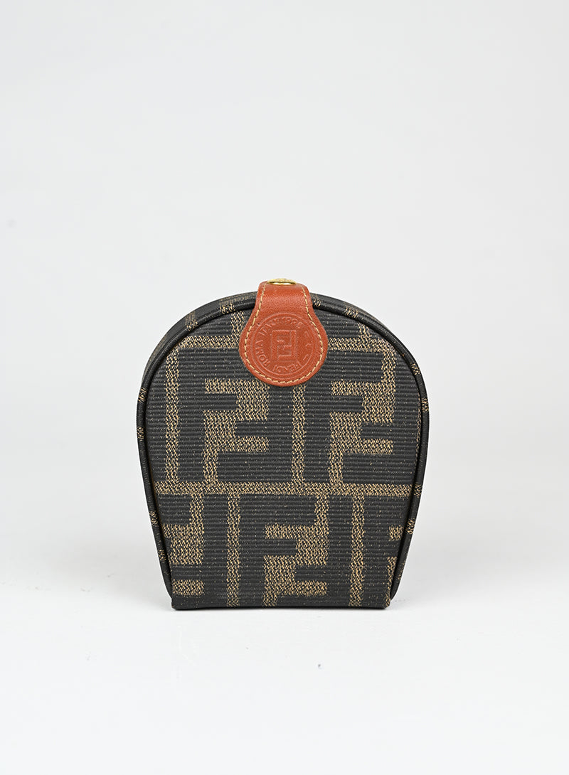 Fendi Portagioie in tessuto FF marrone -  lesleyluxuryvintage