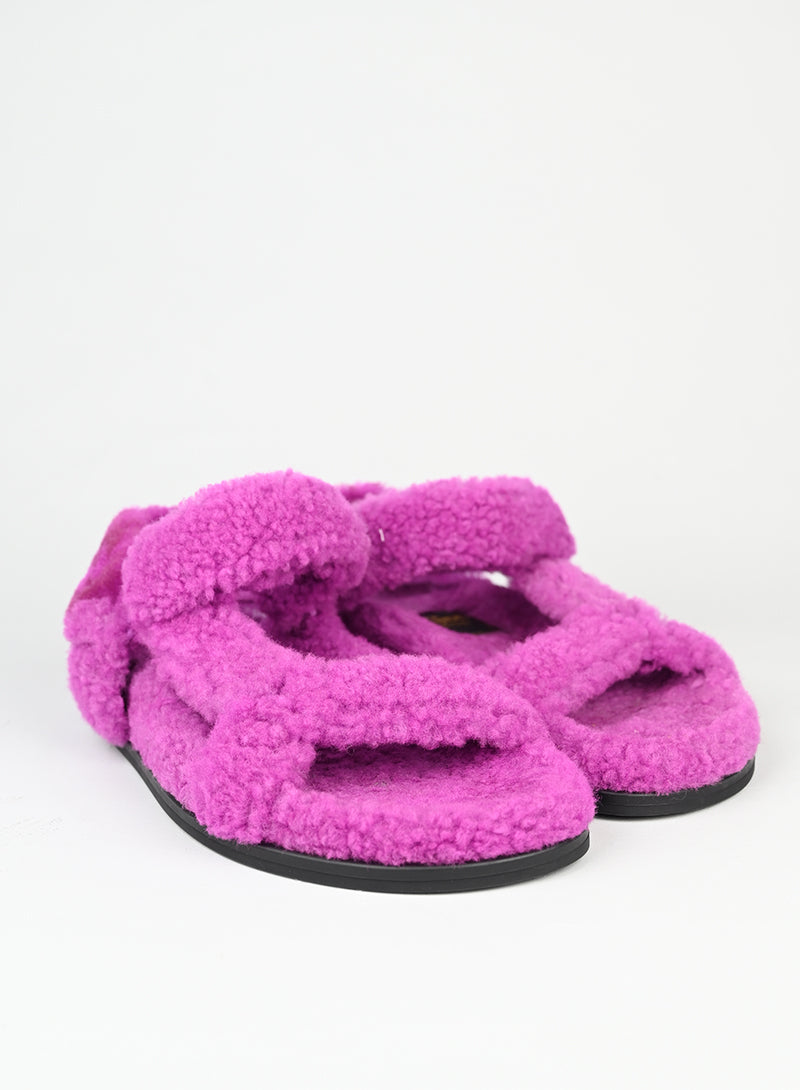 Fendi Sandali in ecofur ciclamino - N. 37 -  lesleyluxuryvintage