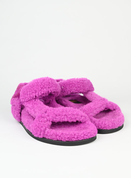 Fendi Sandali in ecofur ciclamino - N. 37 -  lesleyluxuryvintage