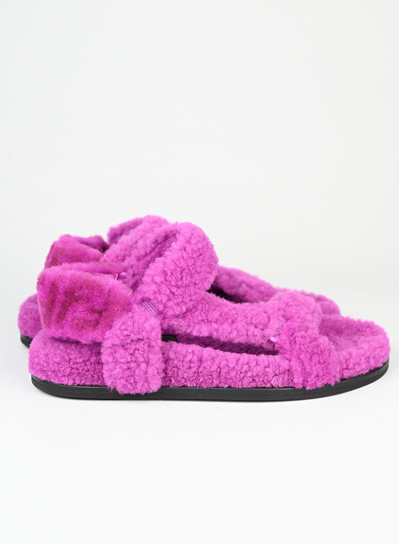 Fendi Sandali in ecofur ciclamino - N. 37 -  lesleyluxuryvintage