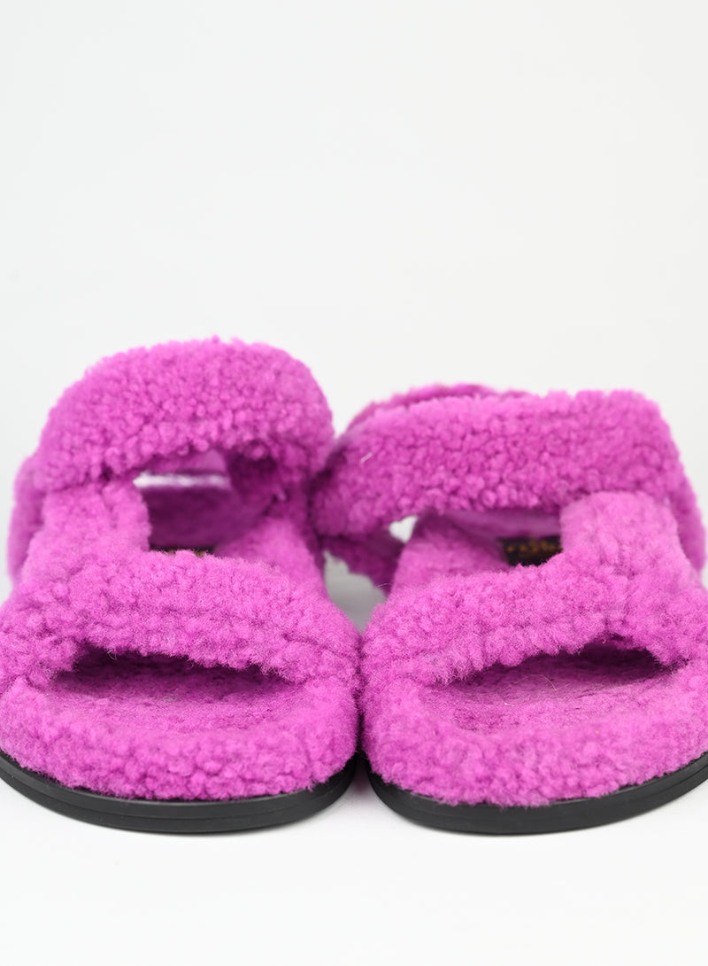 Fendi Sandali in ecofur ciclamino - N. 37 -  lesleyluxuryvintage