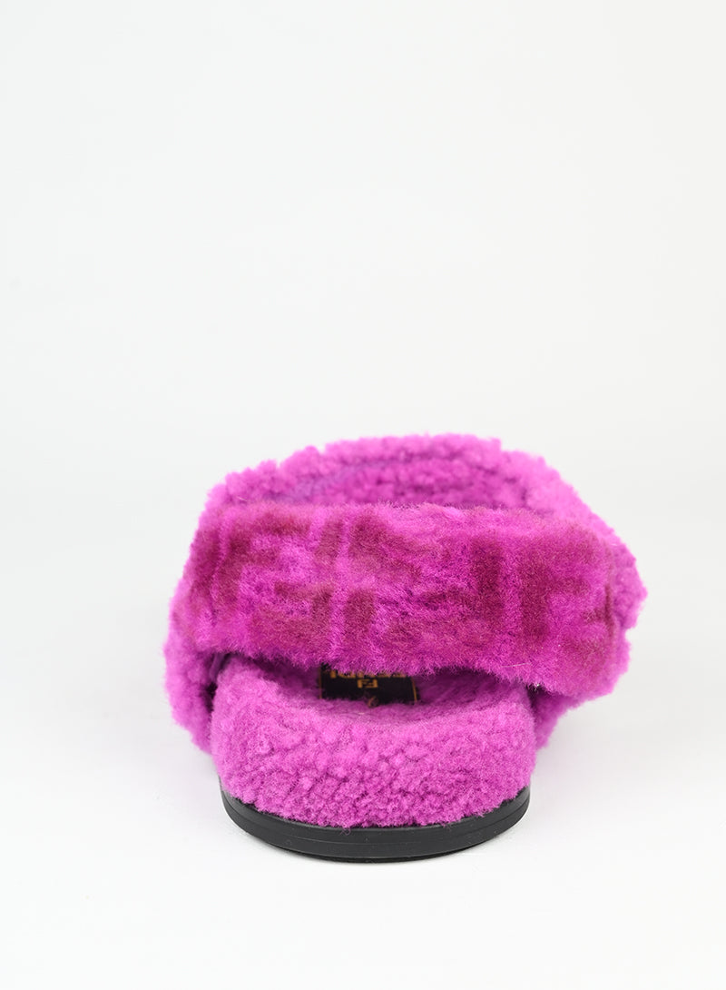 Fendi Sandali in ecofur ciclamino - N. 37 -  lesleyluxuryvintage