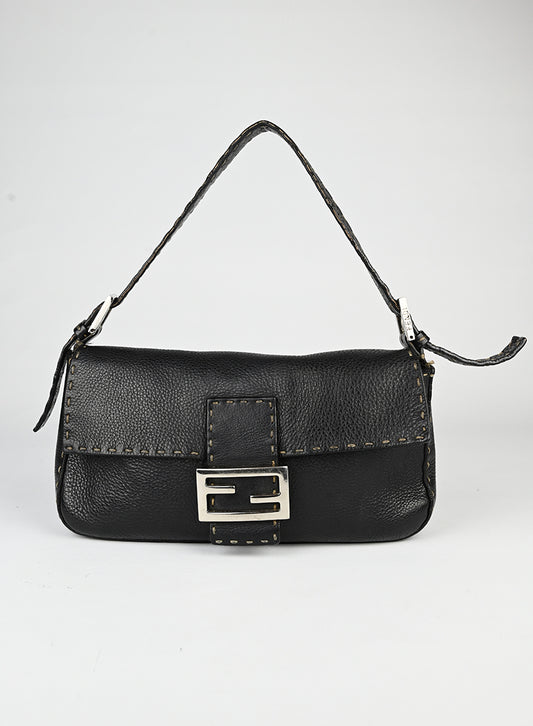 Fendi Selleria Borsa Baguette nera