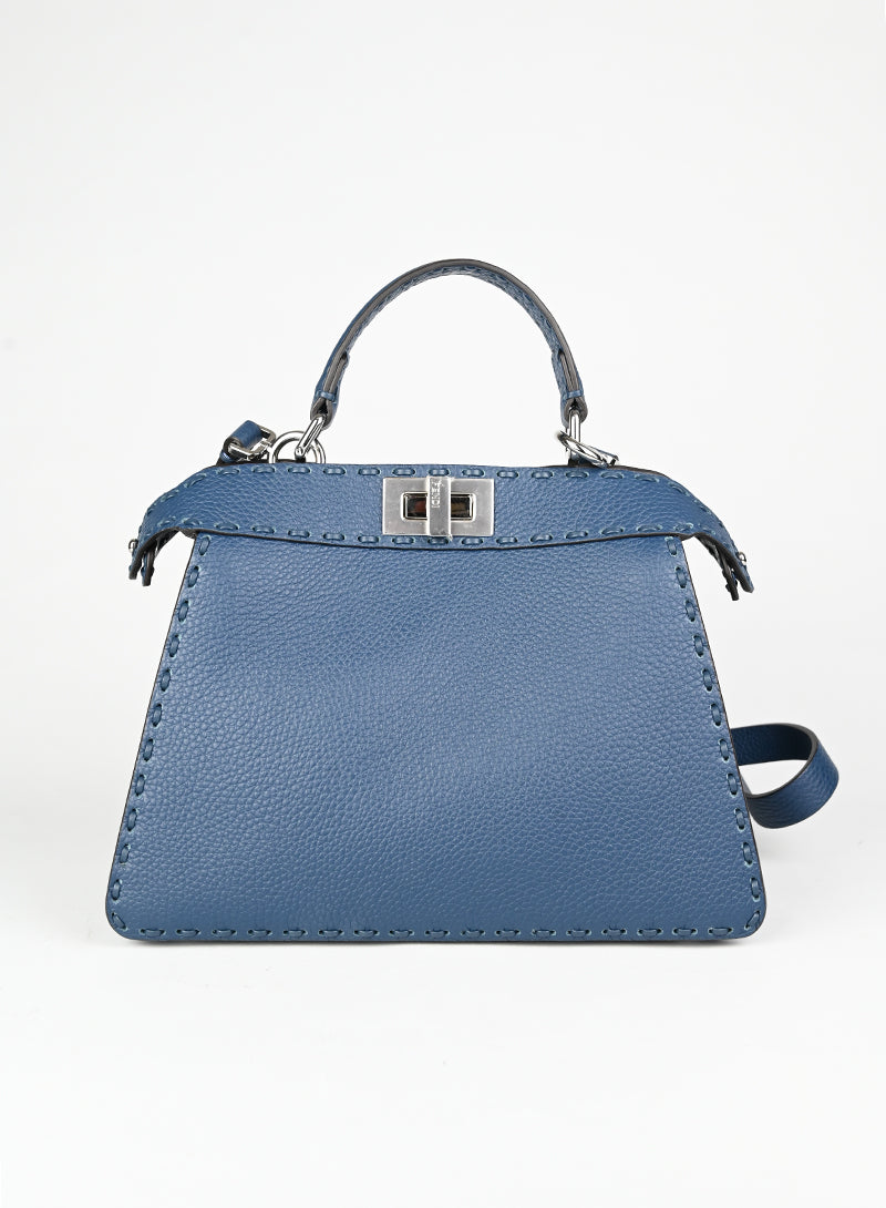 Fendi Borsa Peekaboo ISeeU petite blu