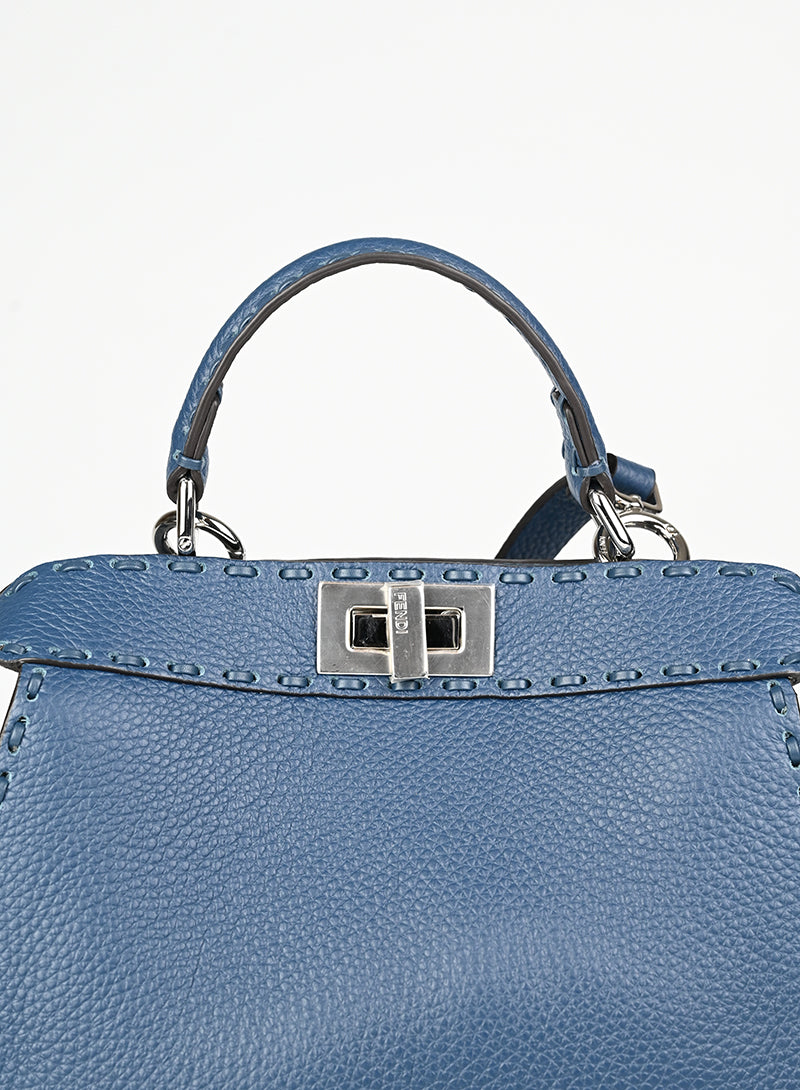 Fendi Borsa Peekaboo ISeeU petite blu