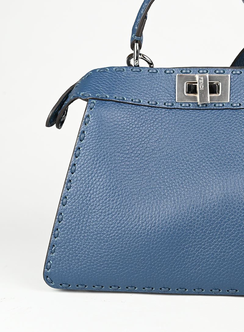 Fendi Borsa Peekaboo ISeeU petite blu