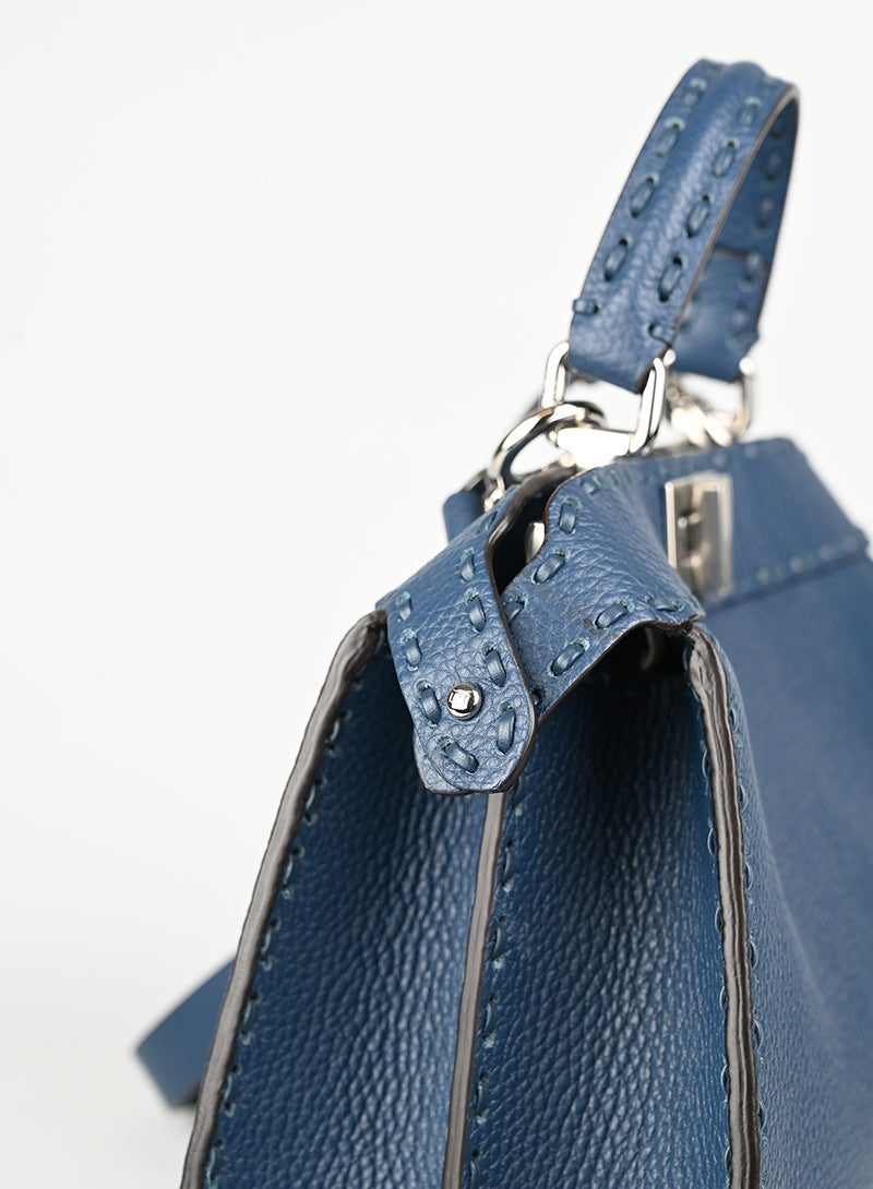 Fendi Borsa Peekaboo ISeeU petite blu