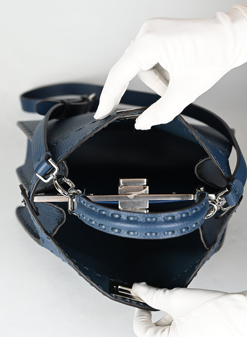 Fendi Borsa Peekaboo ISeeU petite blu