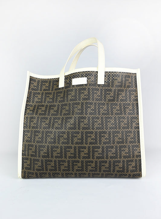 Fendi Shopper con FF marrone