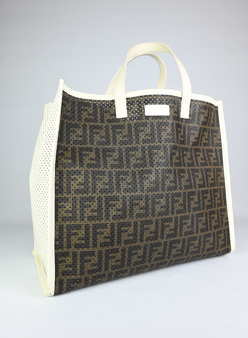 Fendi Shopper con FF marrone