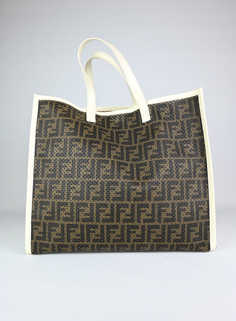 Fendi Shopper con FF marrone