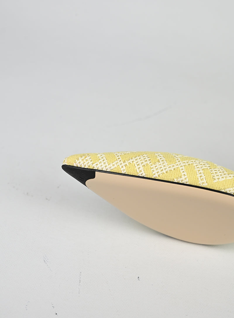 Fendi Slingback Zucca Gialle - N. 37 ½