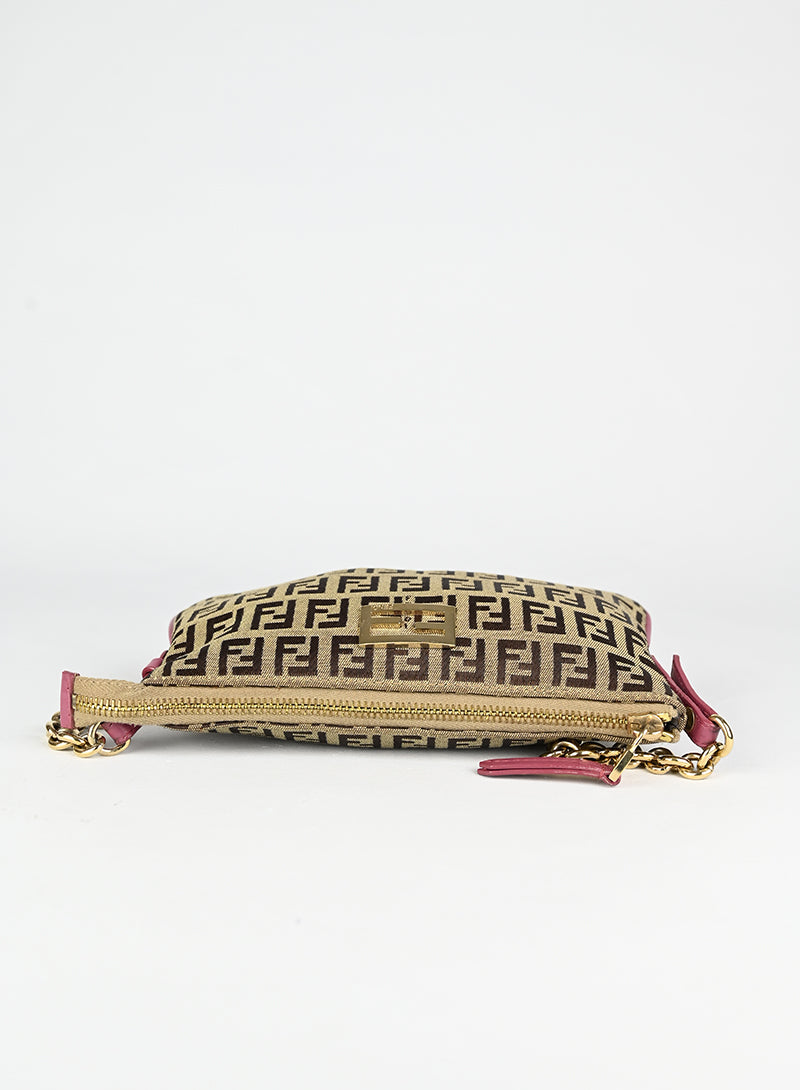 Fendi Borsa in tessuto Zucca beige