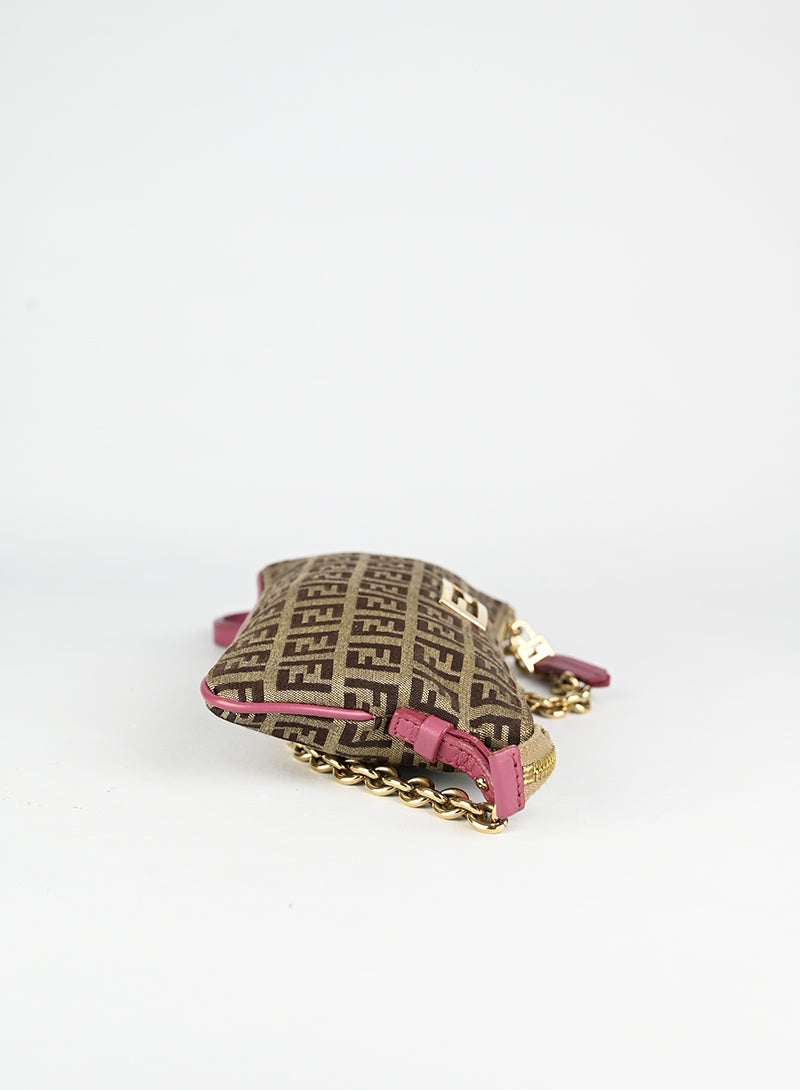 Fendi Borsa in tessuto Zucca beige