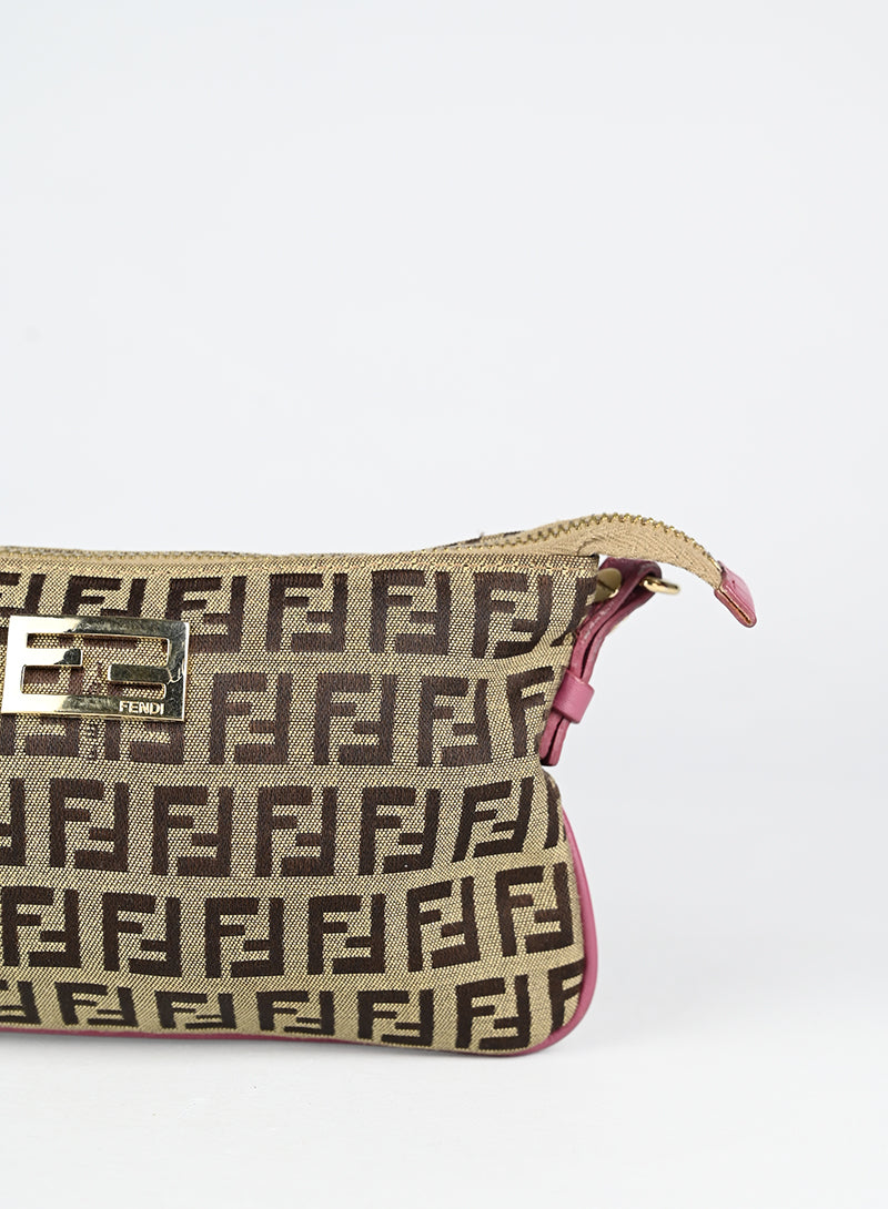 Fendi Borsa in tessuto Zucca beige